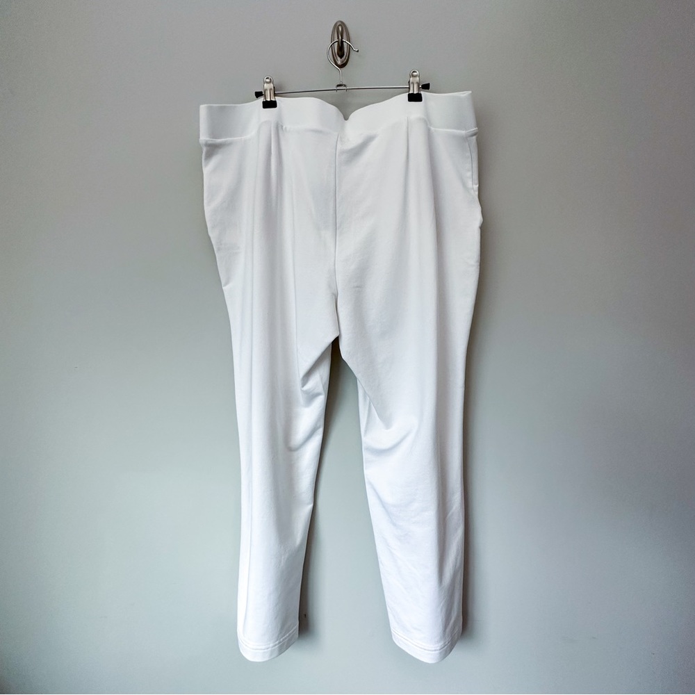 J. Jill Pure Jill White Slim Legged Cropped Pants - Picture 3 of 4